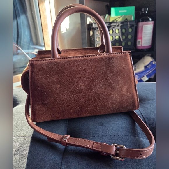 Brandon Blackwood Arlen in Brown Suede with Silver Hardware - Picture 2 of 11